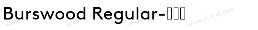 Burswood Regular字体转换